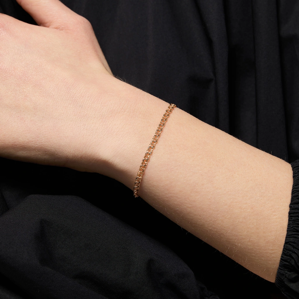 Armband dam 18k guld - Bismarck 18-18,5cm