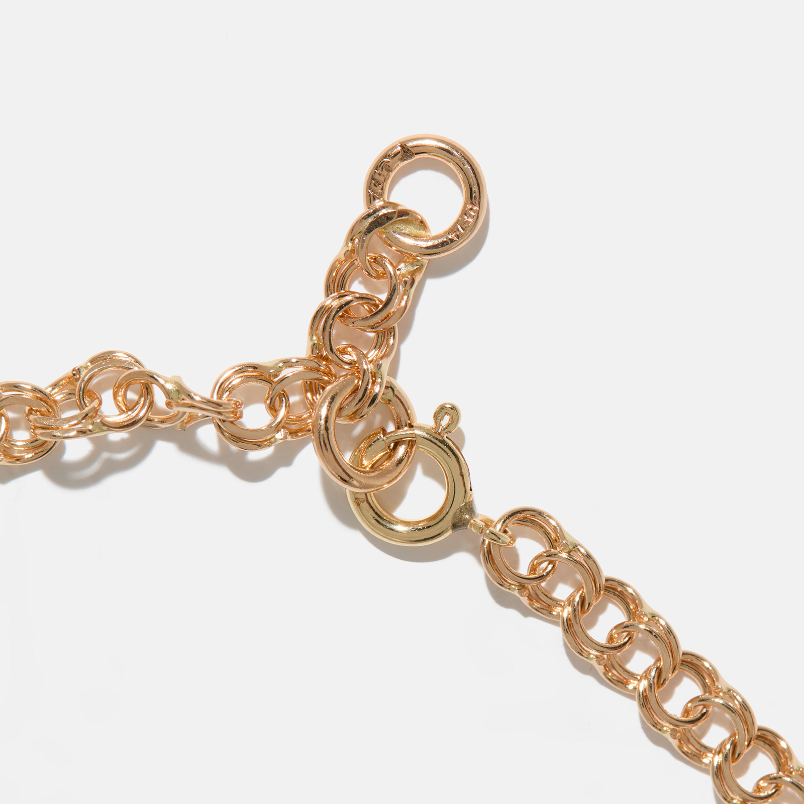 Armband dam 9K guld - Bismarck 18-18,5cm