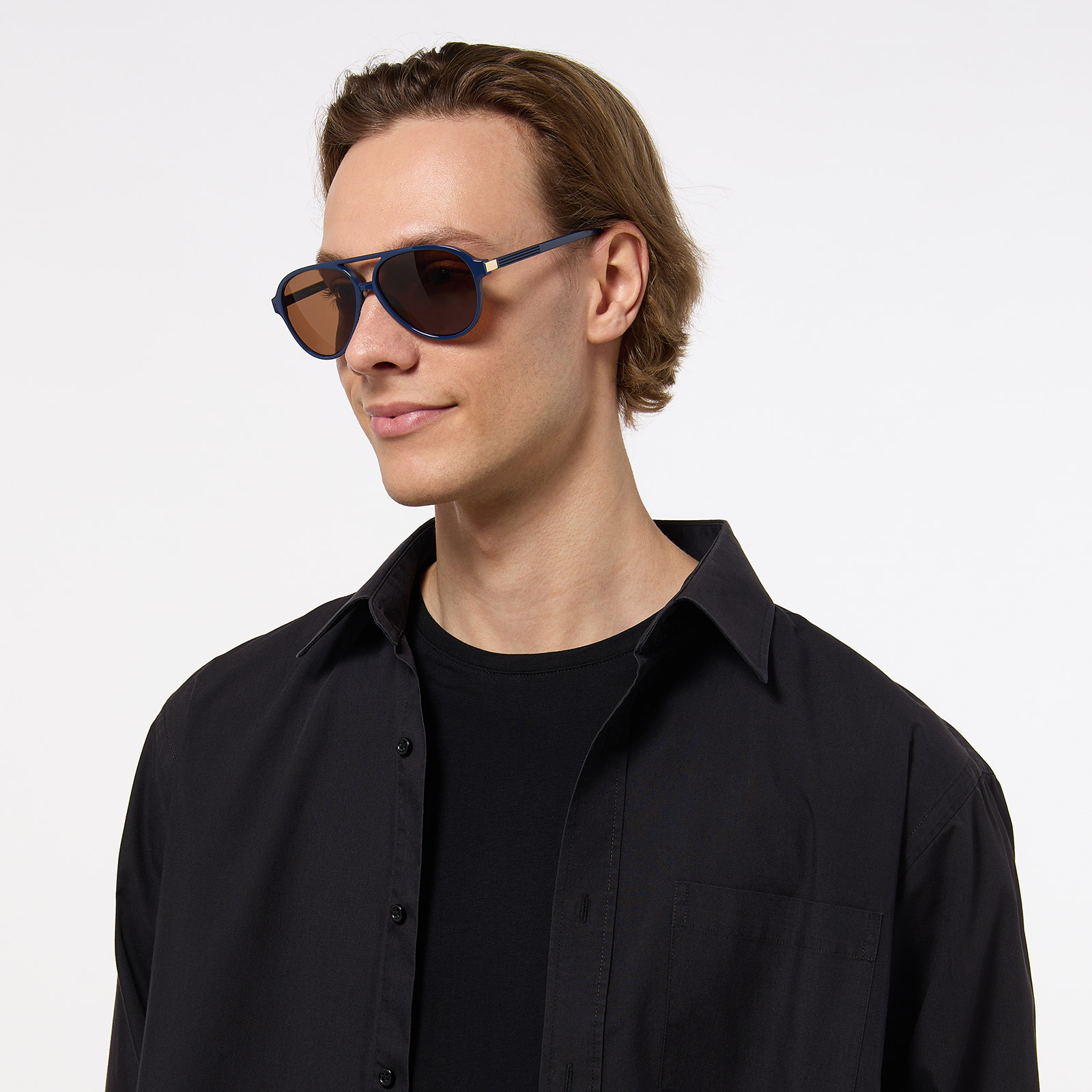 Solglasögon - blå/brun Pilot