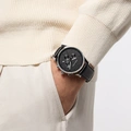 Jacques Lemans London - herrklocka, svart läder, 42mm