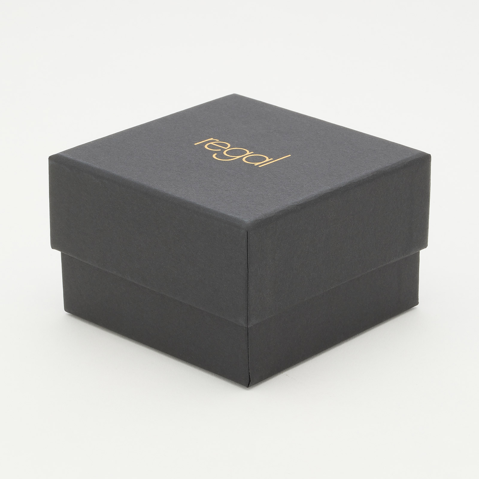 Regal klockset herr - metallband, guldton/svart, 45mm