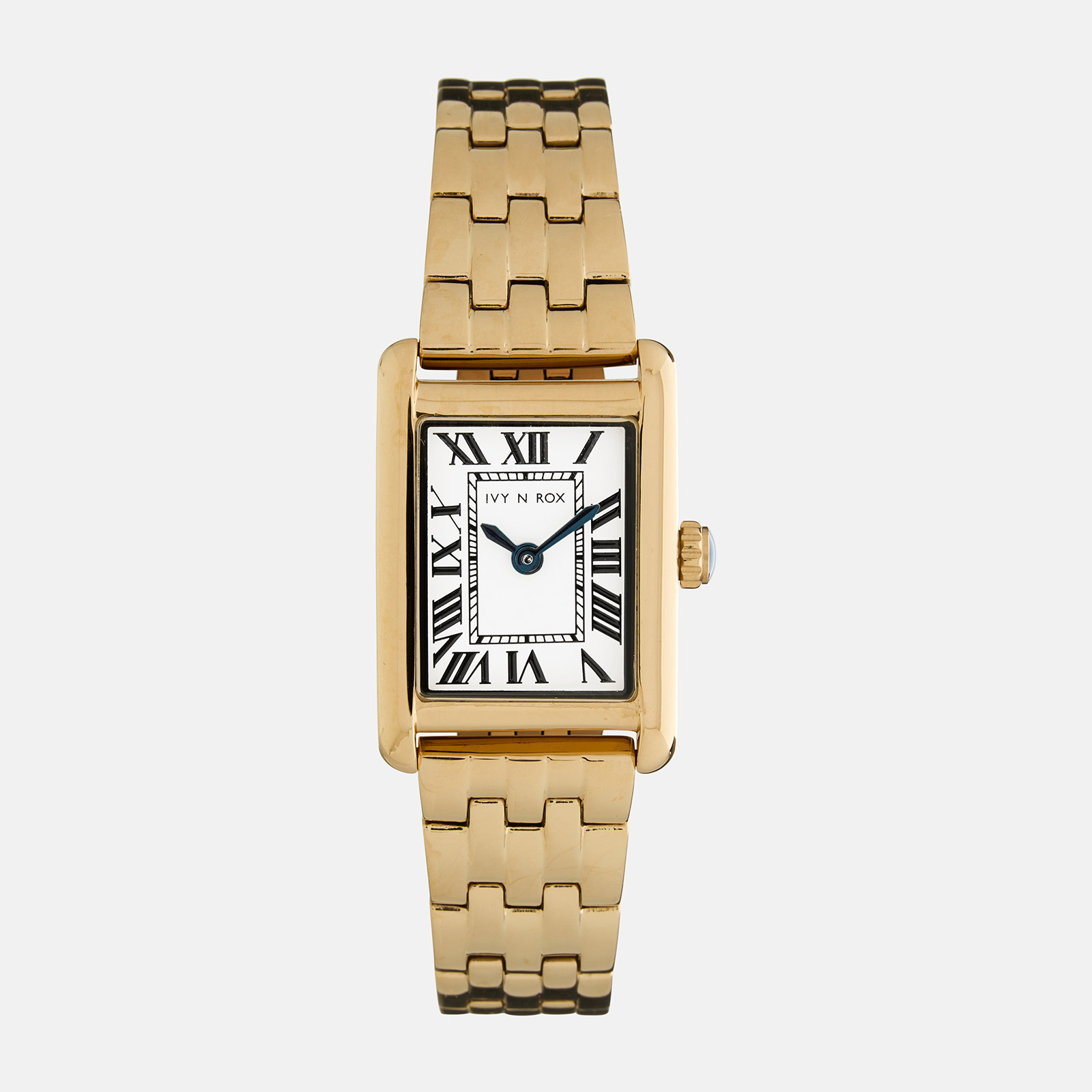 Ivy n Rox Euphoria damklocka - rektangulär, vit/guld,19x28 mm
