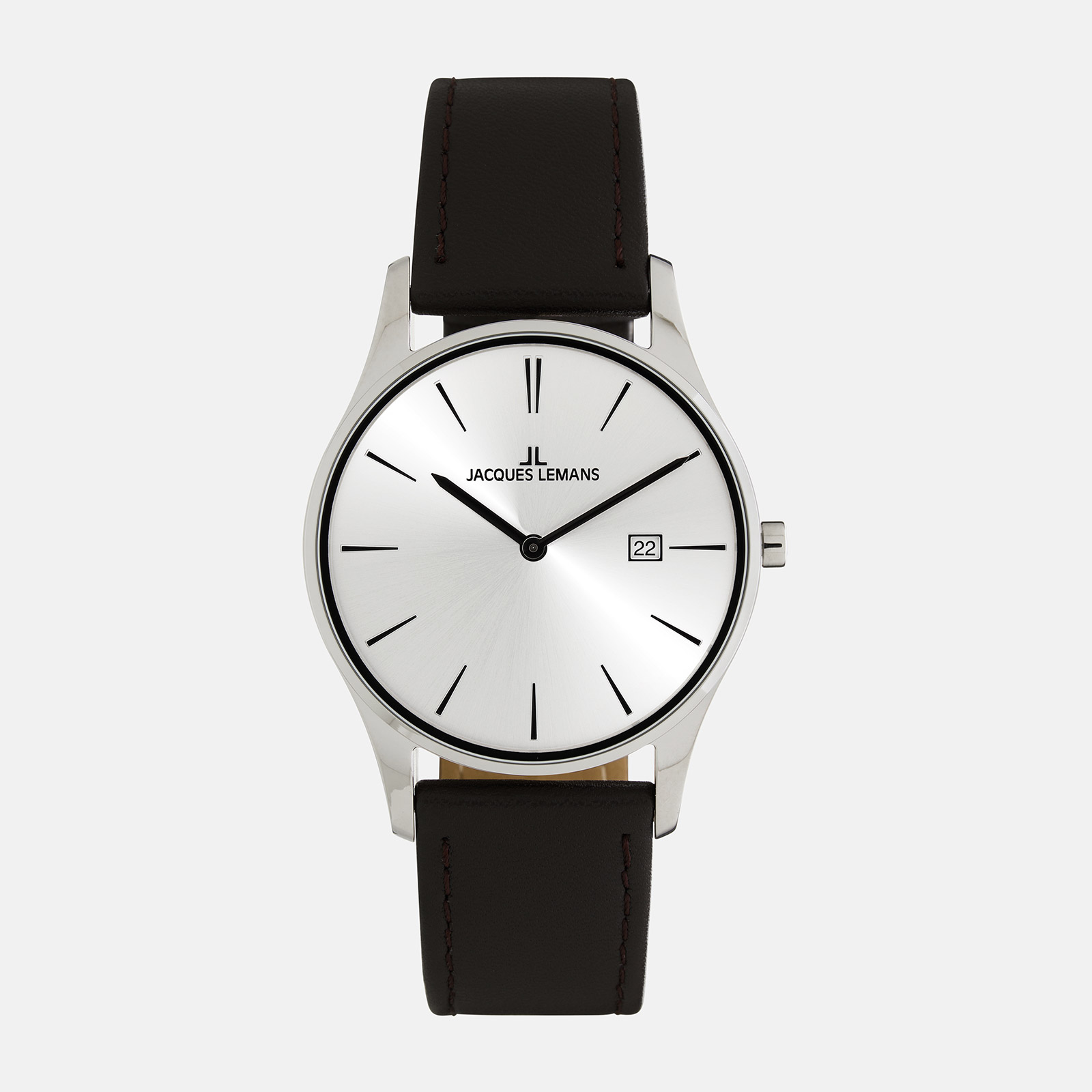 Jacques Lemans London - herrklocka stål/ljus, 38mm