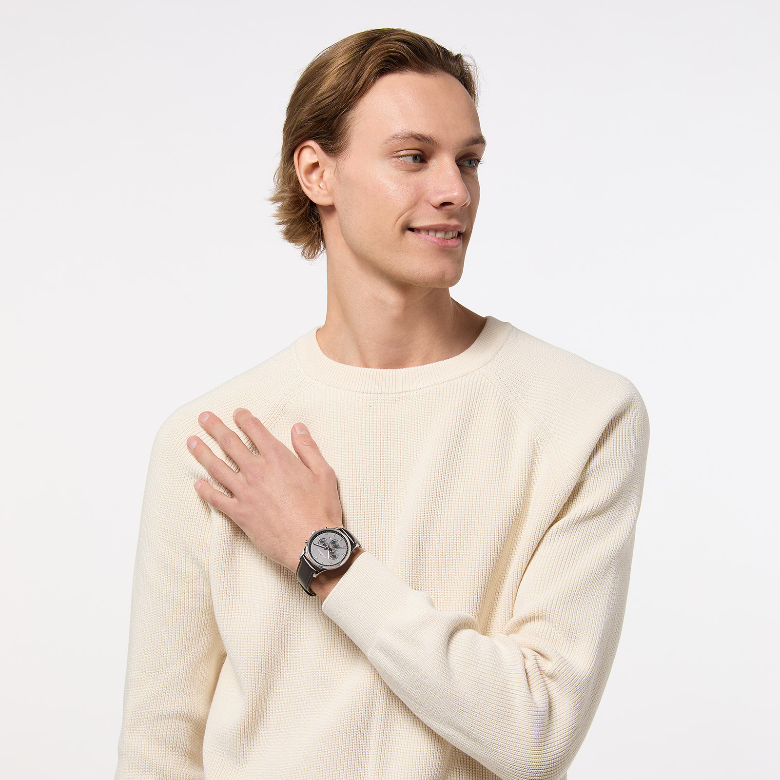 Jacques Lemans London - herrklocka, läder/svart, 42mm