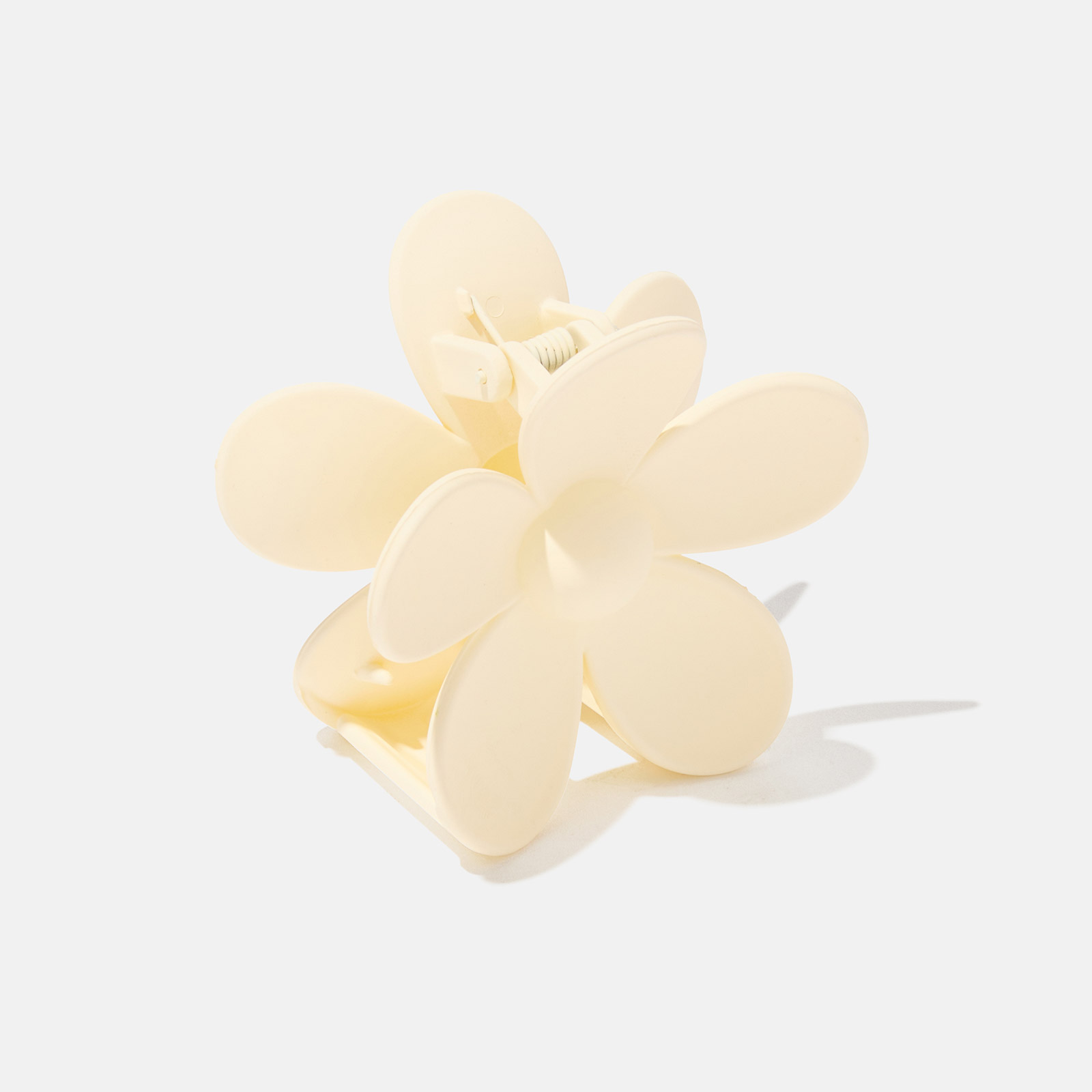 Hårklämma - cremevit blomma