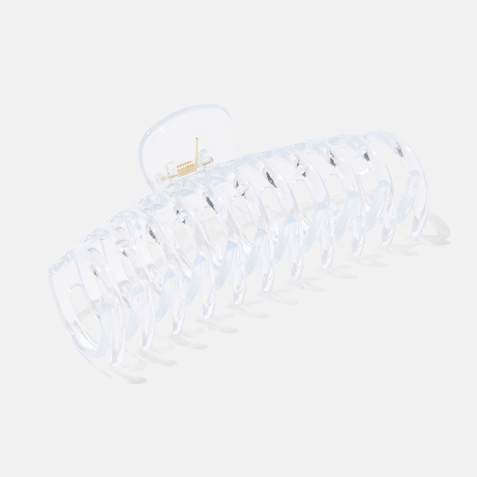 Hårklämma Large 12,5 cm - transparent