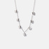 Silverfärgat halsband - 42+5cm