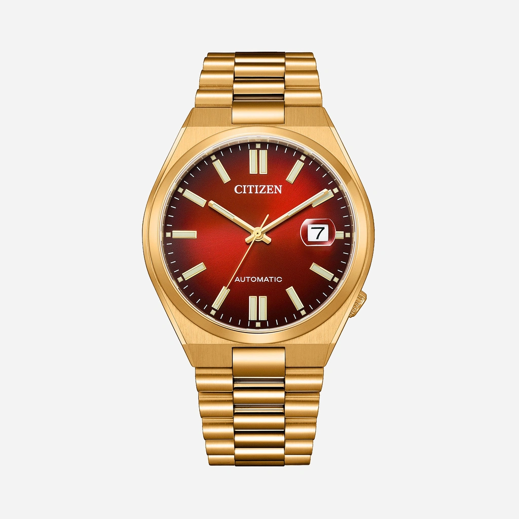 Citizen Tsuyosa automatisk herr - guld/röd NJ0153-82X