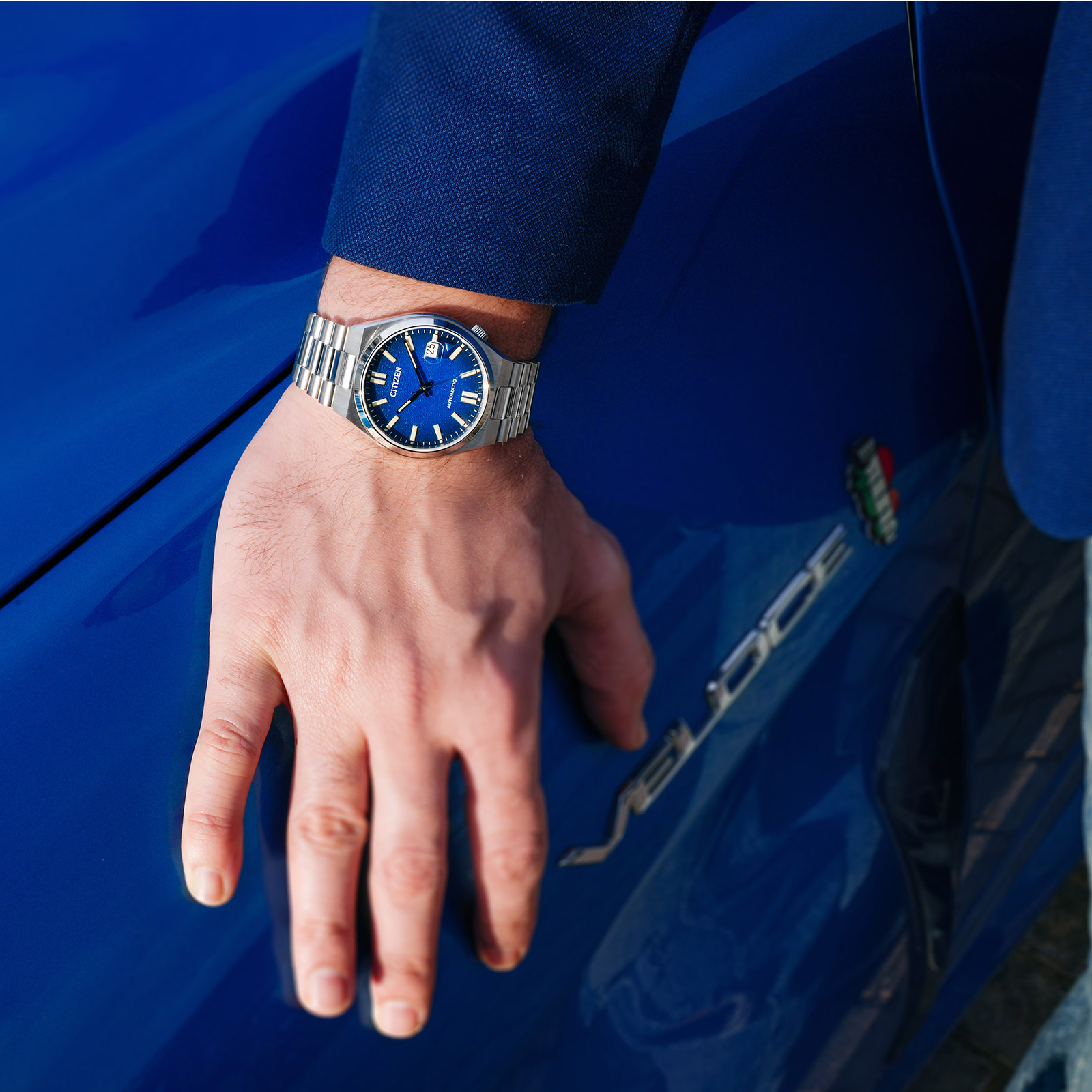 Citizen Tsuyosa automatisk herr - stål/blå NJ0151-88L