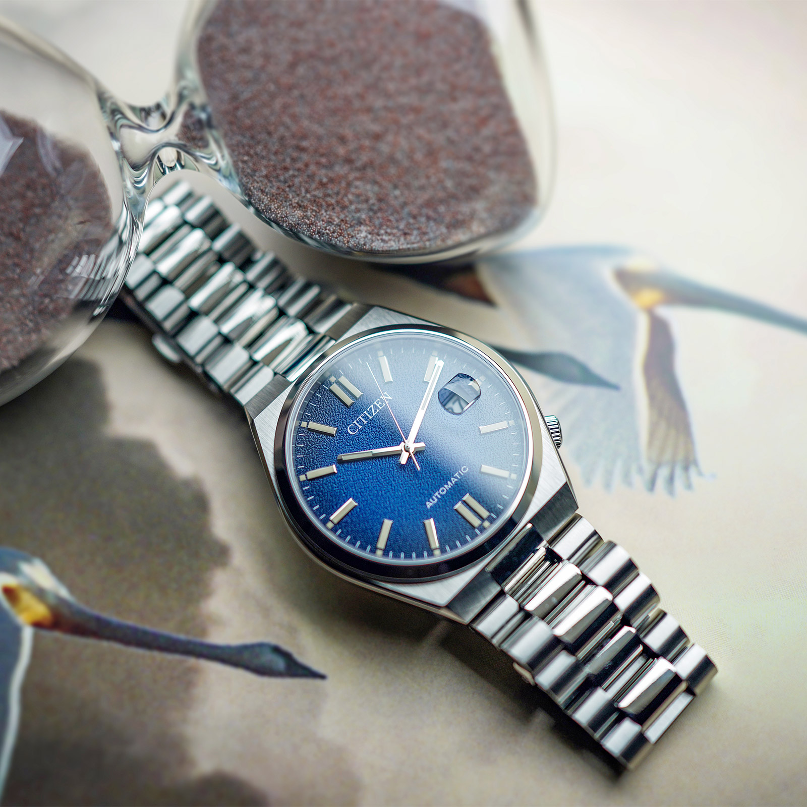 Citizen Tsuyosa automatisk herr - stål/blå NJ0151-88L