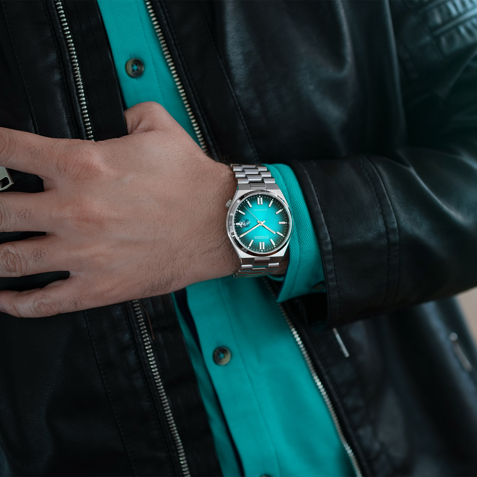 Citizen Tsuyosa automatisk herr - turkos NJ0151-88X