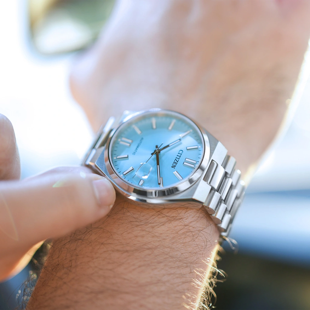 Citizen Tsuyosa automatisk herr - ljusblå NJ0151-88M