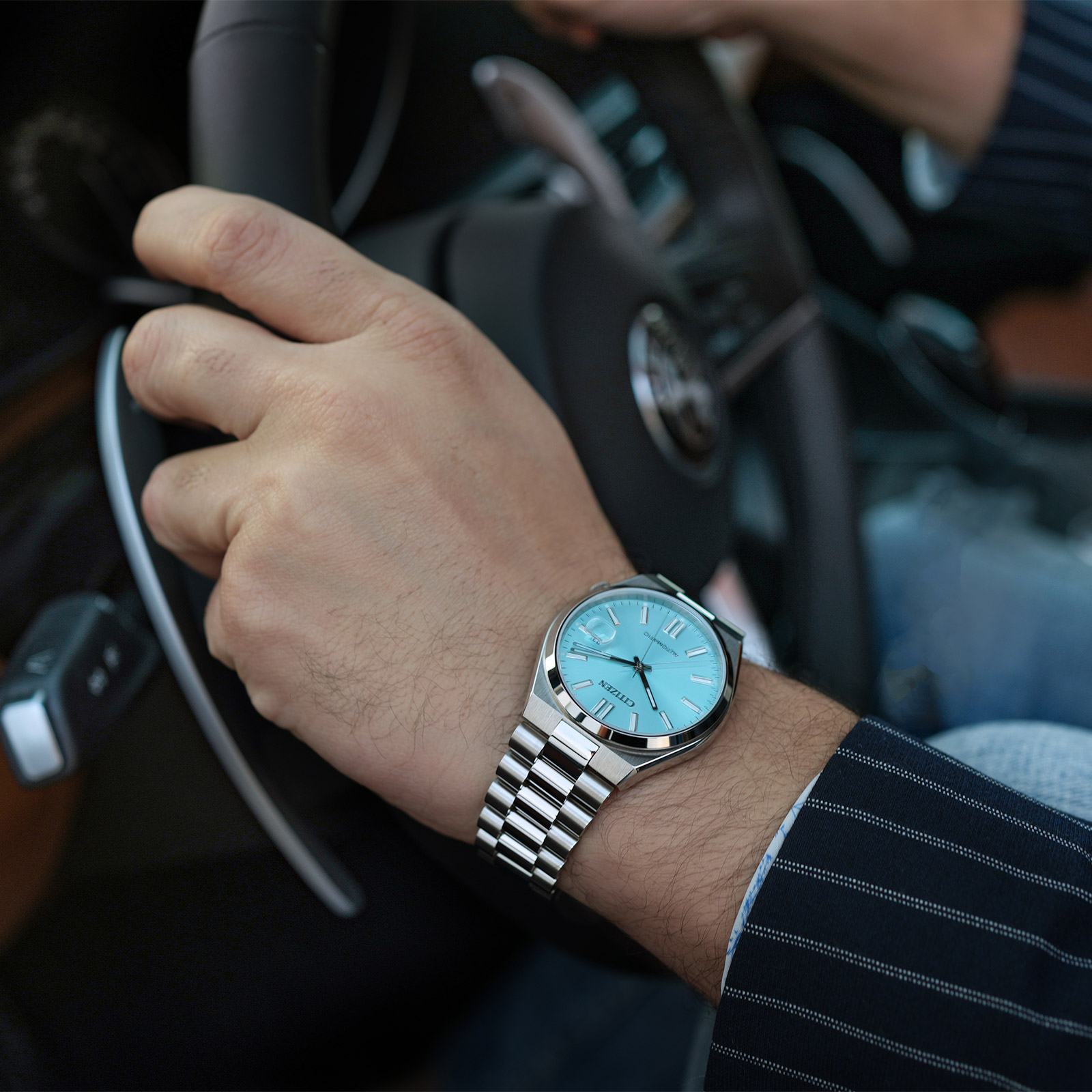 Citizen Tsuyosa automatisk herr - ljusblå NJ0151-88M