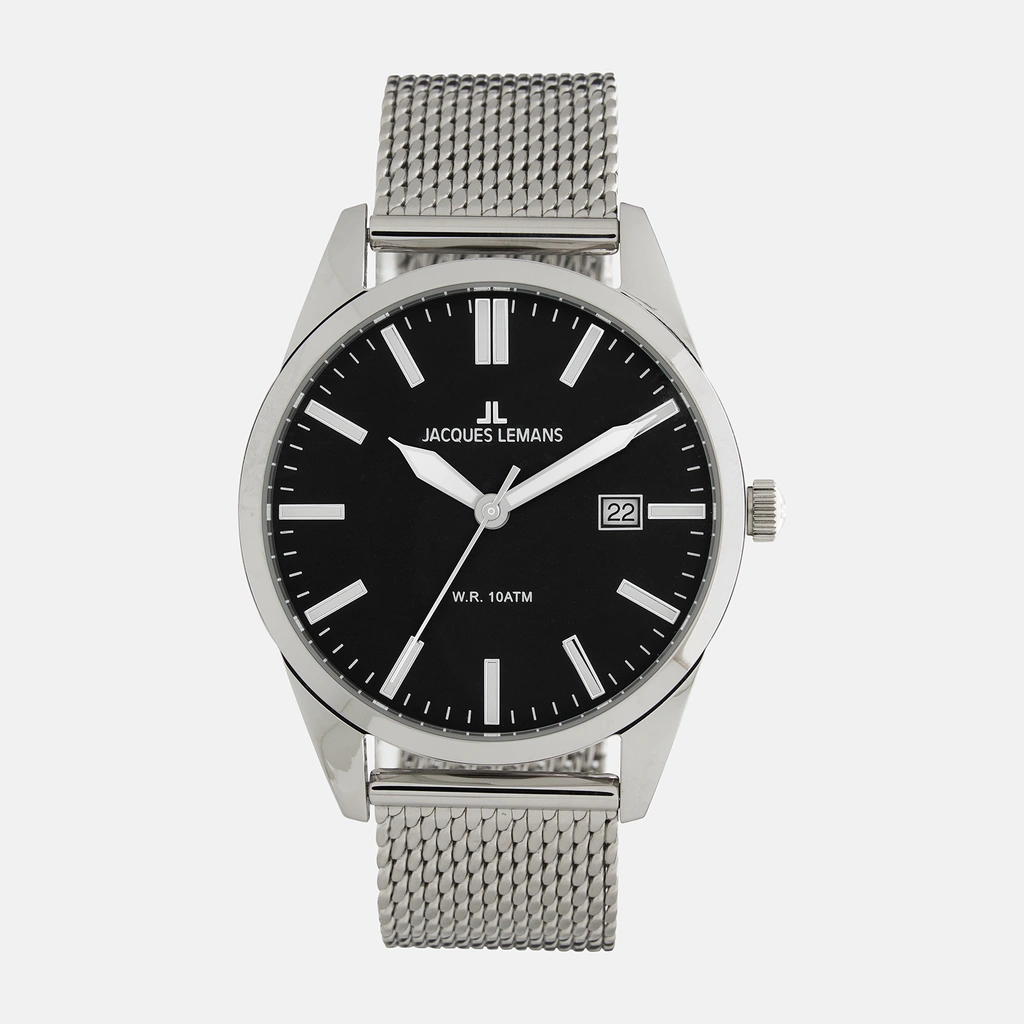Jacques Lemans Sport - herrklocka, stål/svart, 40mm