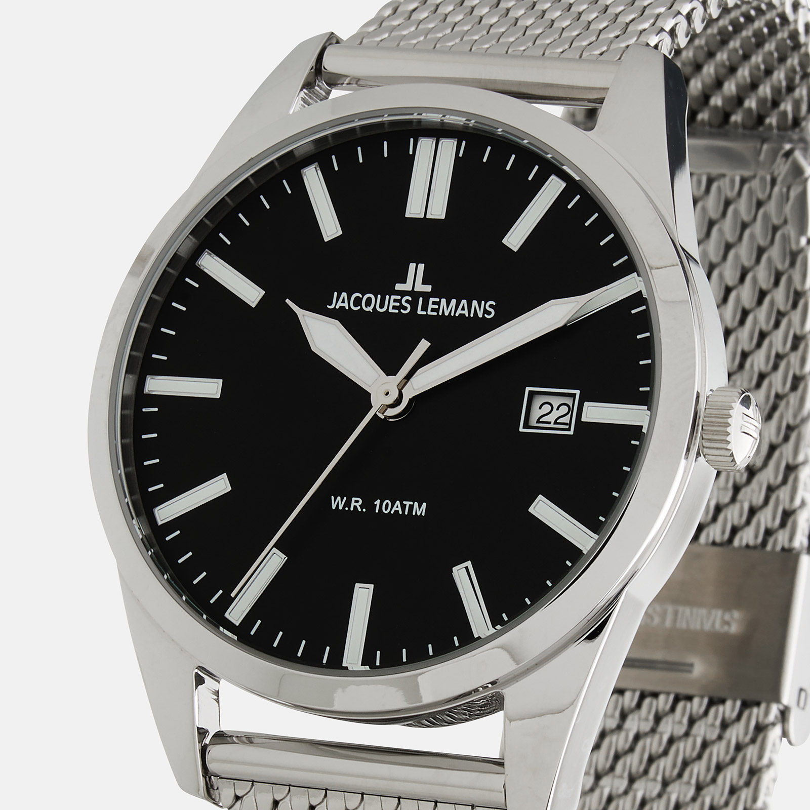 Jacques Lemans Sport - herrklocka, stål/svart, 40mm