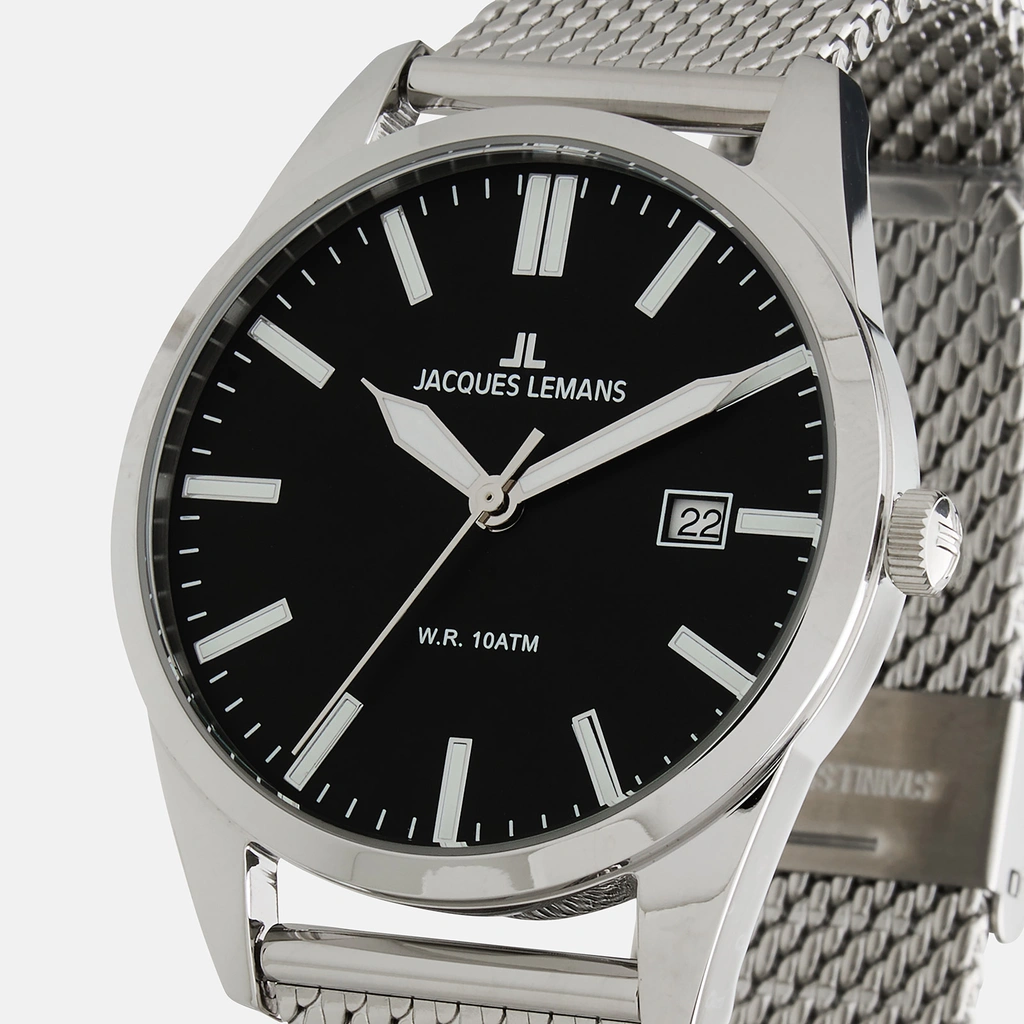 Jacques Lemans Sport - herrklocka, stål/svart, 40mm