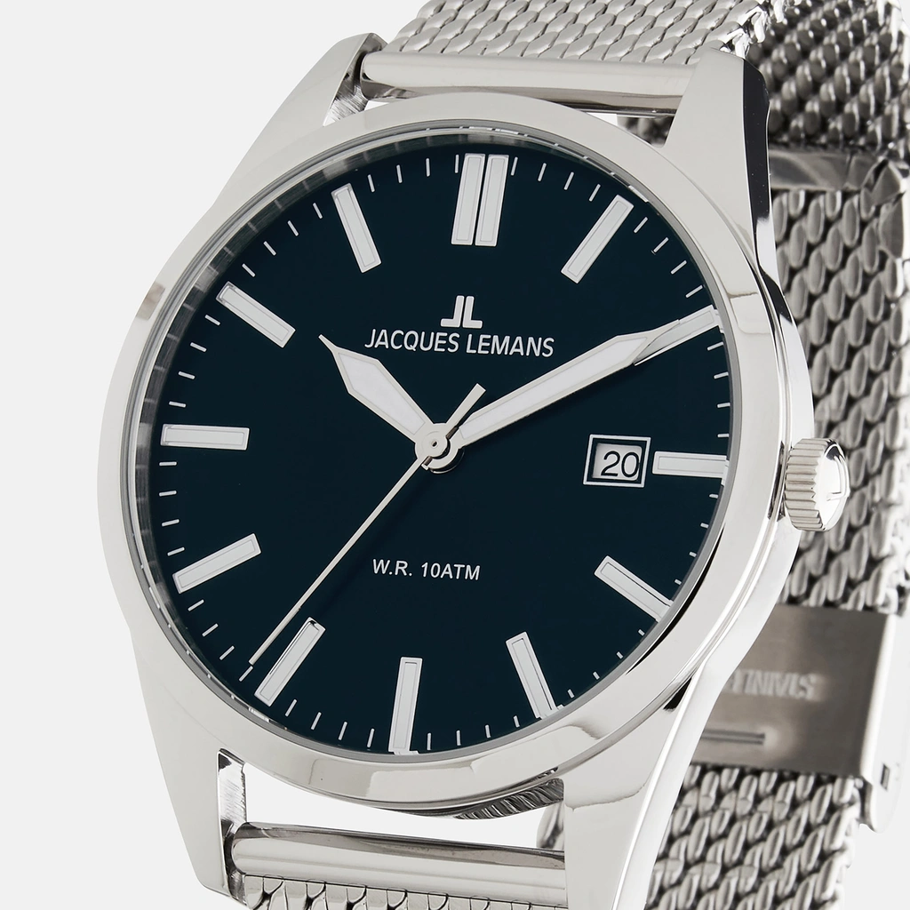 Jacques Lemans Sport - herrklocka, stål/mörkblå, 40mm