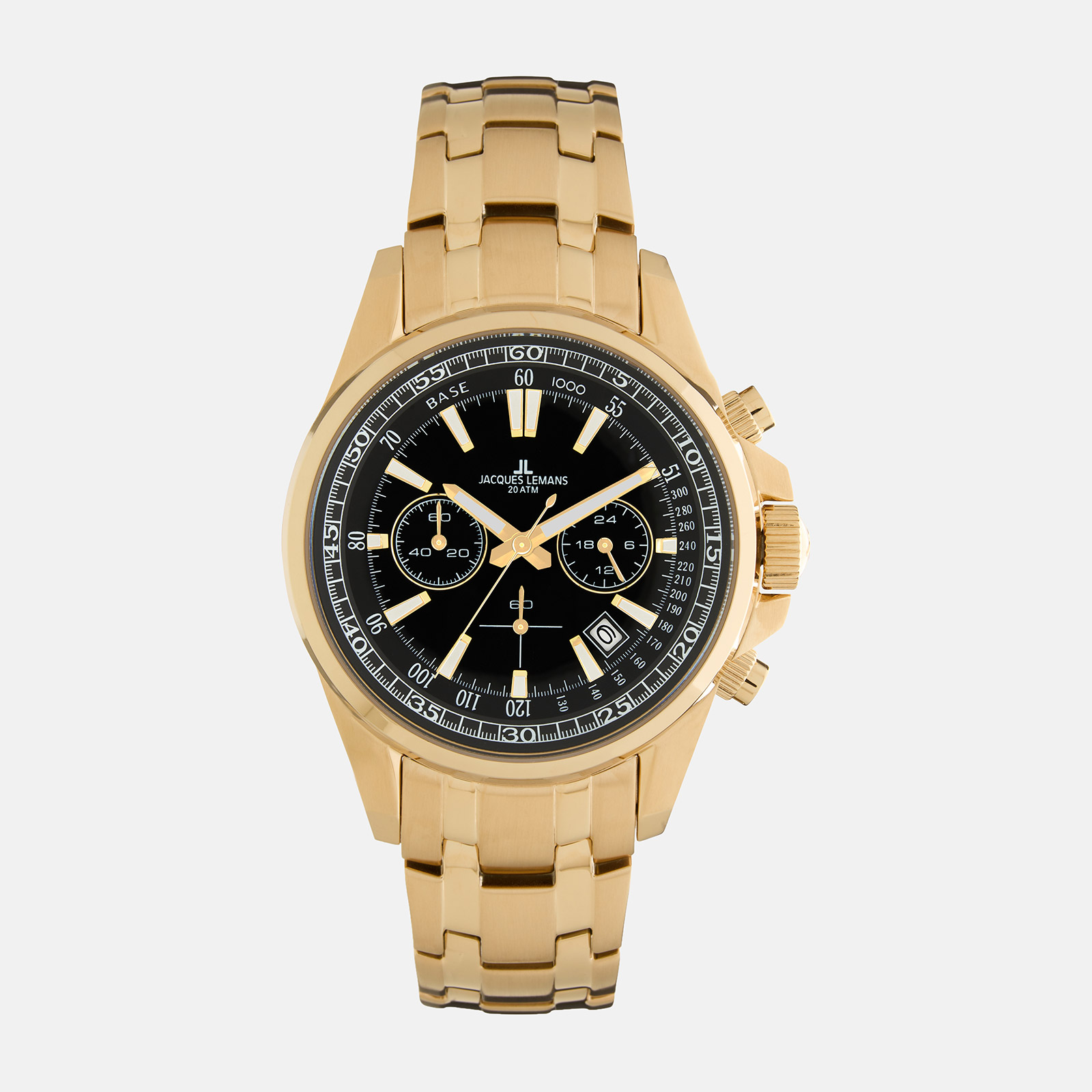 Jacques Lemans Liverpool - herr, presentset, guld/svart