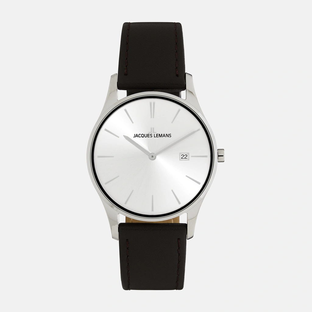 Jacques Lemans London - herrklocka stål/ljus, 38mm