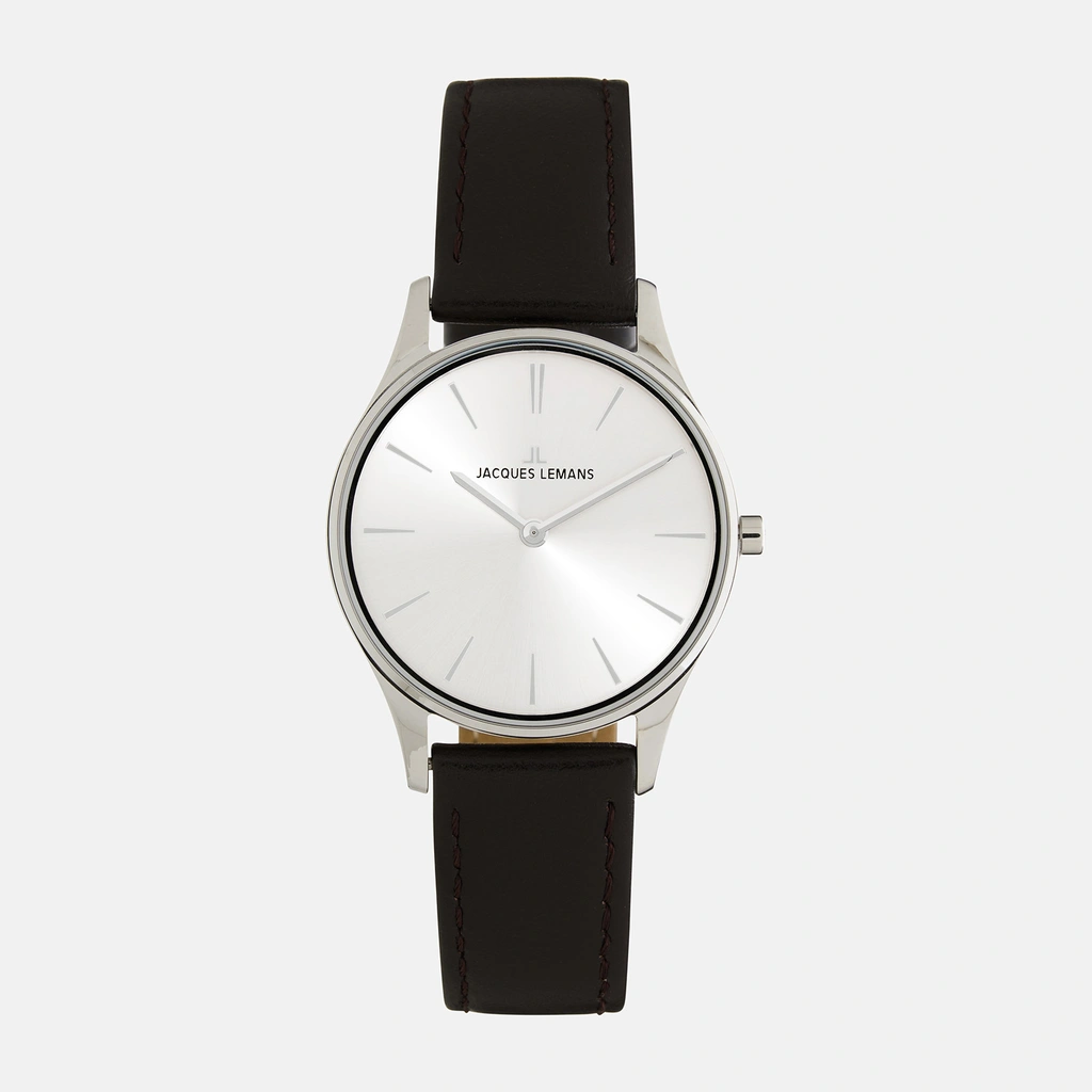 Jacques Lemans London- damklocka, stål/silverton, 30mm