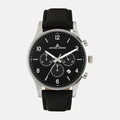 Jacques Lemans London - herrklocka, svart läder, 42mm