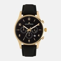 Jacques Lemans London - herrklocka, svart/guldton, 42mm