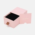 Presentask för klocka - rosa 10x10x7 cm
