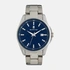 Black Oak Spike herrklocka - silver/blå, 43 mm