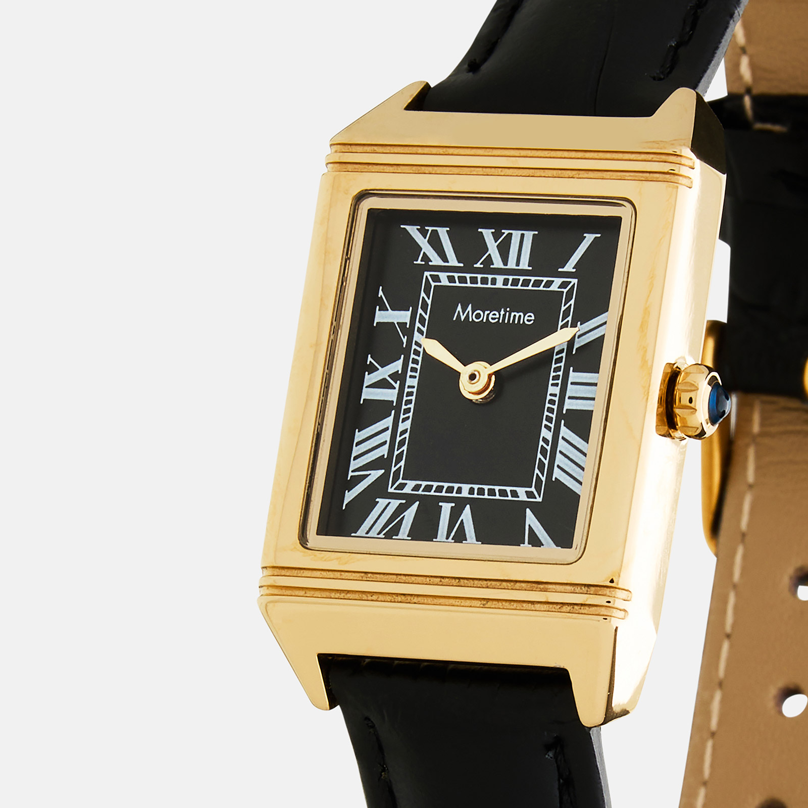 Moretime damklocka - set med armband, guld/svart