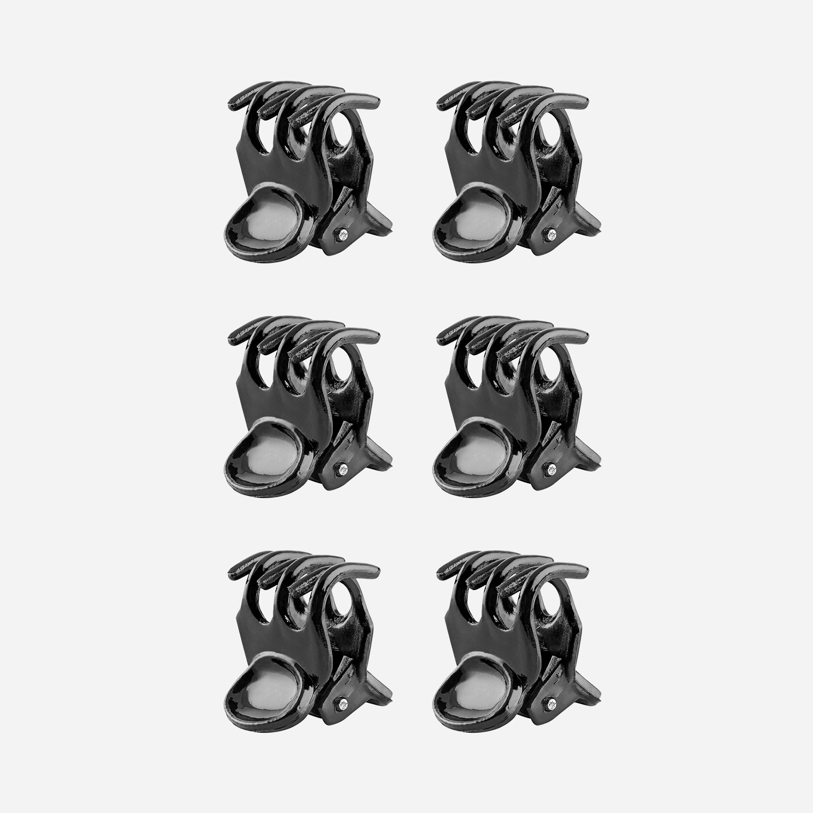 6-pack Minihårklämmor