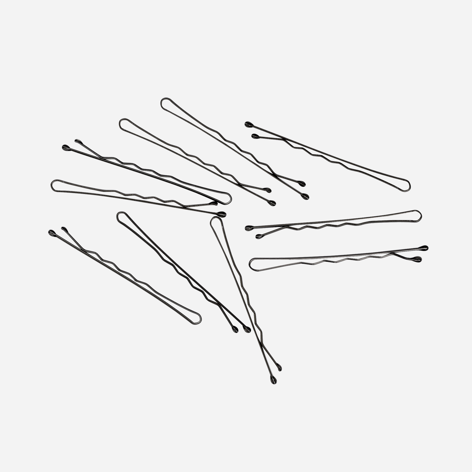 Svarta hårnålar Bob pins - 20-pack