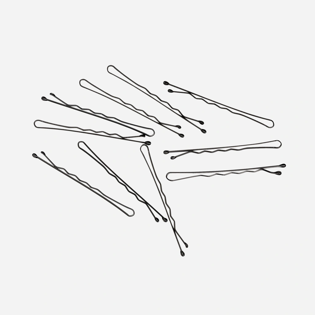 Svarta hårnålar Bob pins - 20-pack