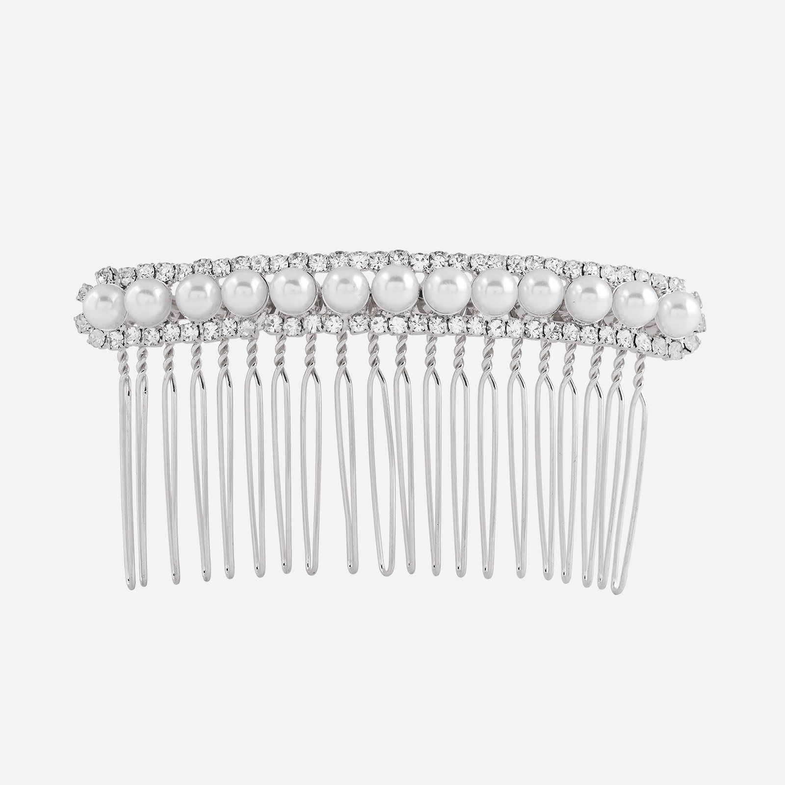 Dekorationskam - vita pärlor