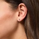 3-pack silverfärgade örhängen - studs