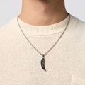 Stålhalsband herr - vinge, 50 cm