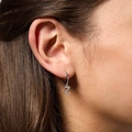 Örhängen äkta silver - hoops, bokstav Z