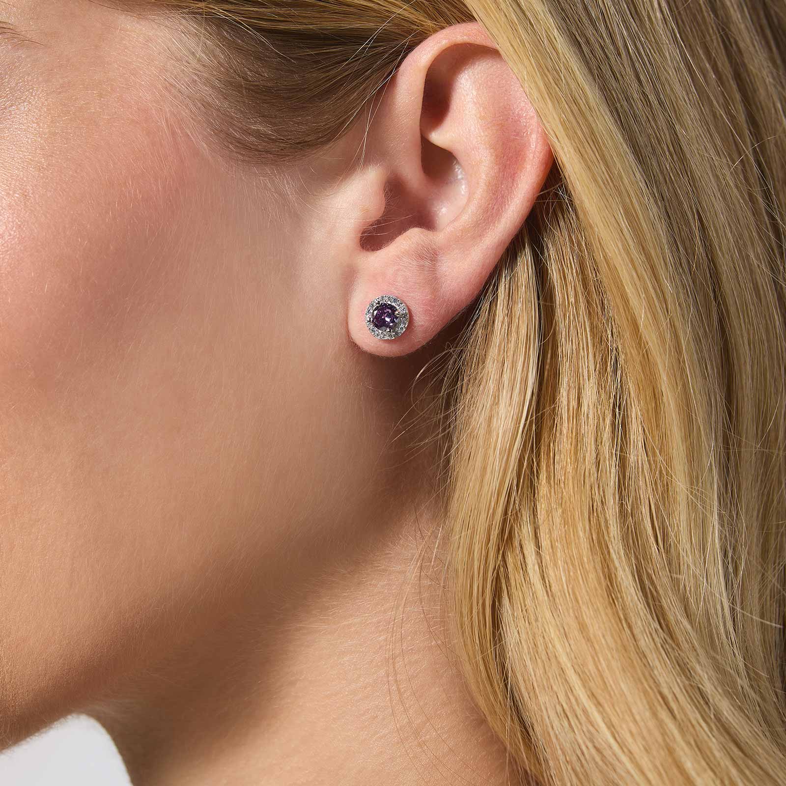 Örhängen äkta silver, månadsten Juni