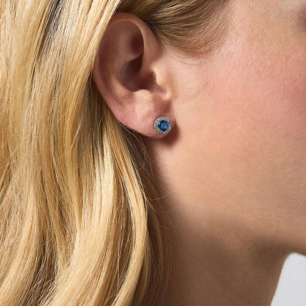 Örhängen äkta silver, månadsten December