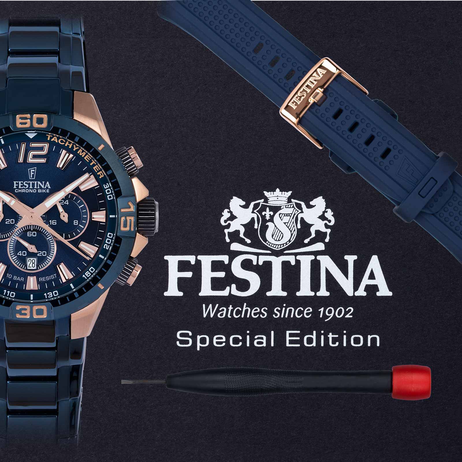 Festina F20524/1 Chrono Bike Special Edition i presentask, 44mm