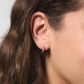 Guldpläterade silverörhängen - hoops 12 mm