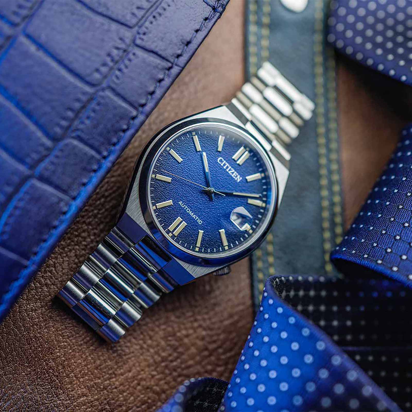 Citizen Tsuyosa automatisk herr - stål/blå NJ0151-88L