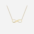 Halsband 9k guld - Infinity 41-46cm