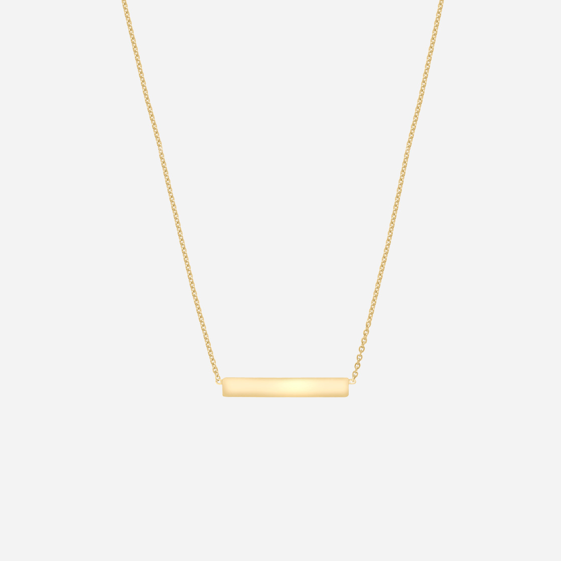 Halsband 9k guld - bricka 41-43 cm