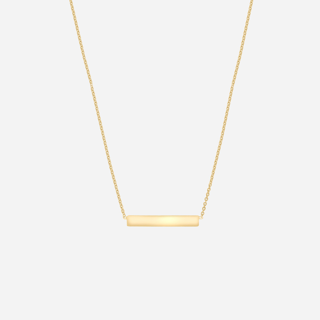 Halsband 9k guld - bricka 41-43 cm