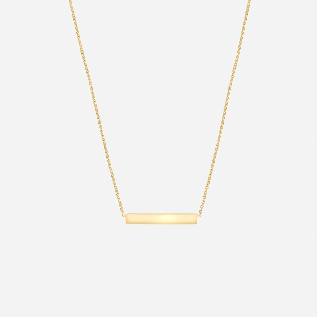 Halsband 9k guld - bricka 41-43 cm