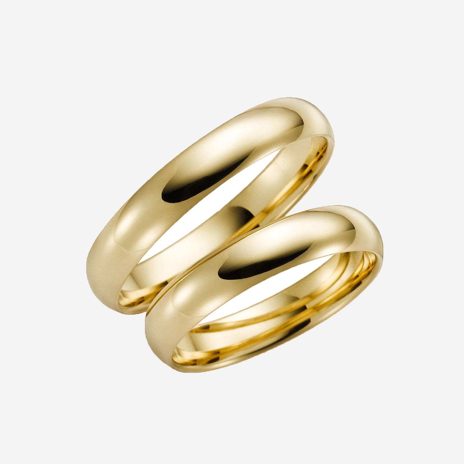 Förlovningsring 9k guld - kupad 4 mm / 1,4 mm
