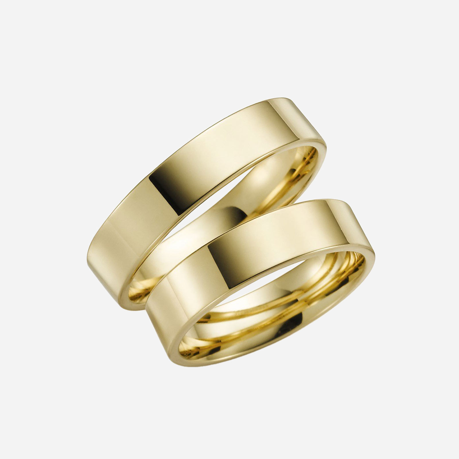 Förlovningsring 18k guld - Rak 5 mm / 1,4 mm