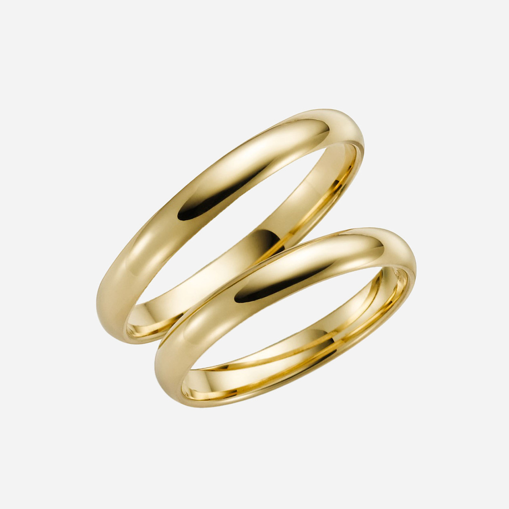 Förlovningsring 9k guld - Kupad 3 mm