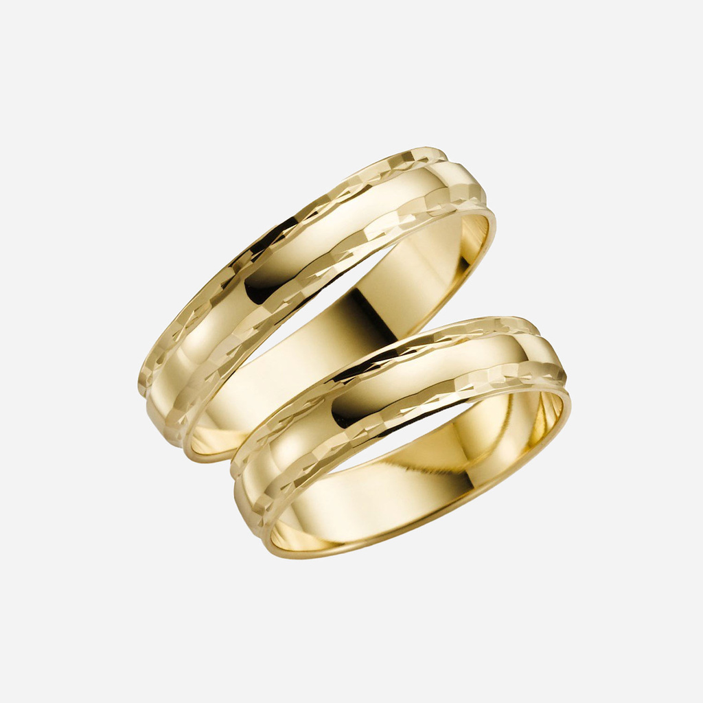 Förlovningsring 18k guld - Kupad 4,5 mm