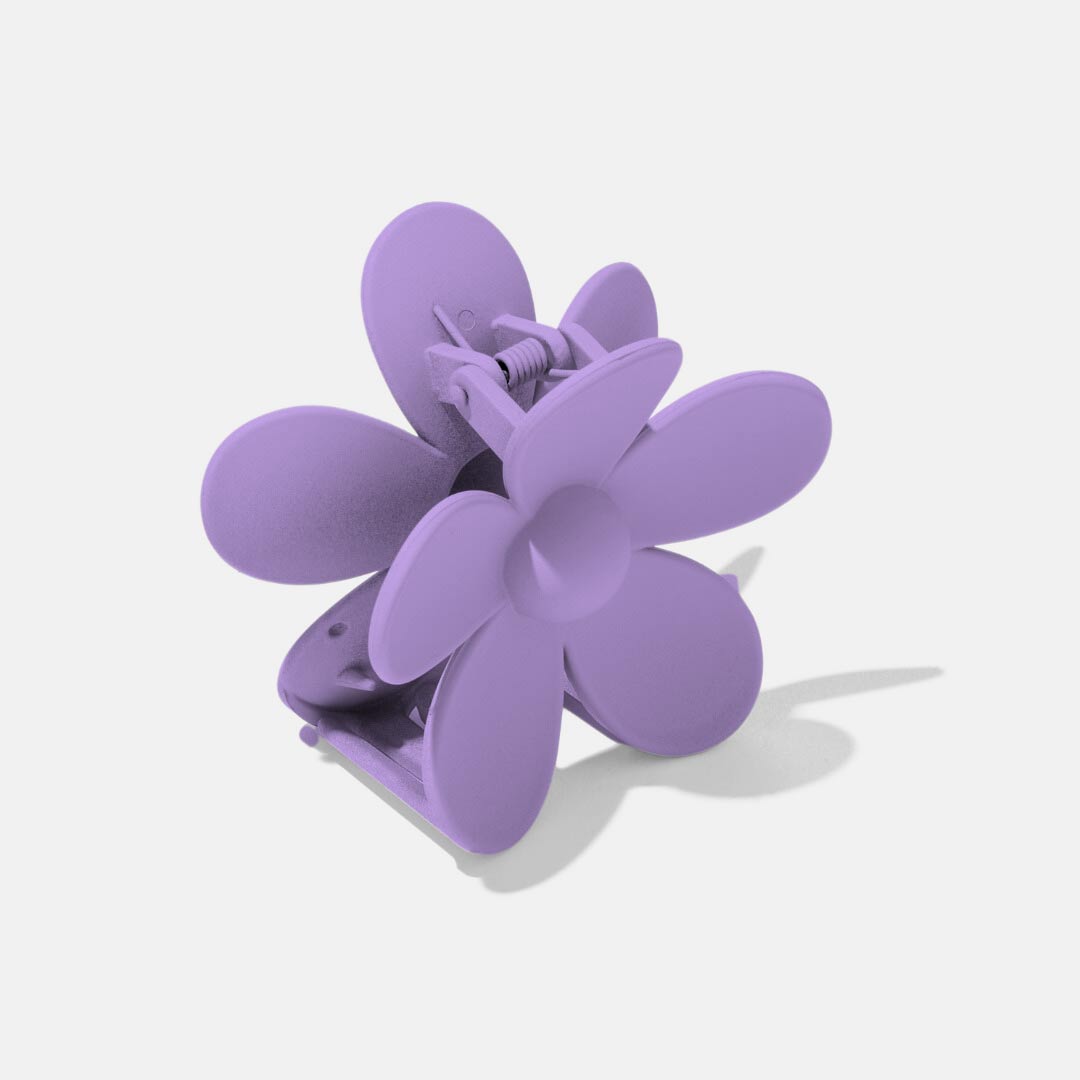 Hårklämma - lila blomma